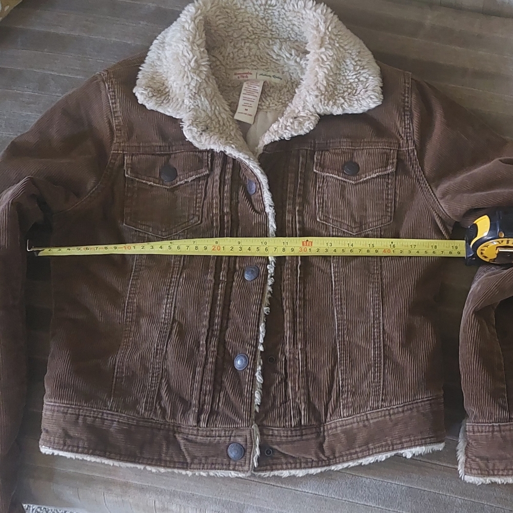 ABERCROMBIE & FITCH CORDUROY SHERPA TRUCKER JACKET M